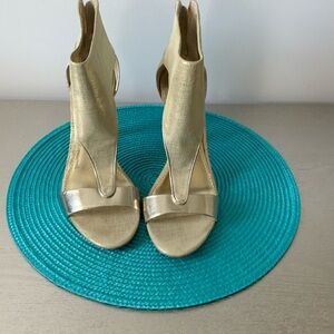 Gold Calvin Klein heels